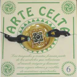 pulsera cerámica esmaltada motivos celta Asturias
